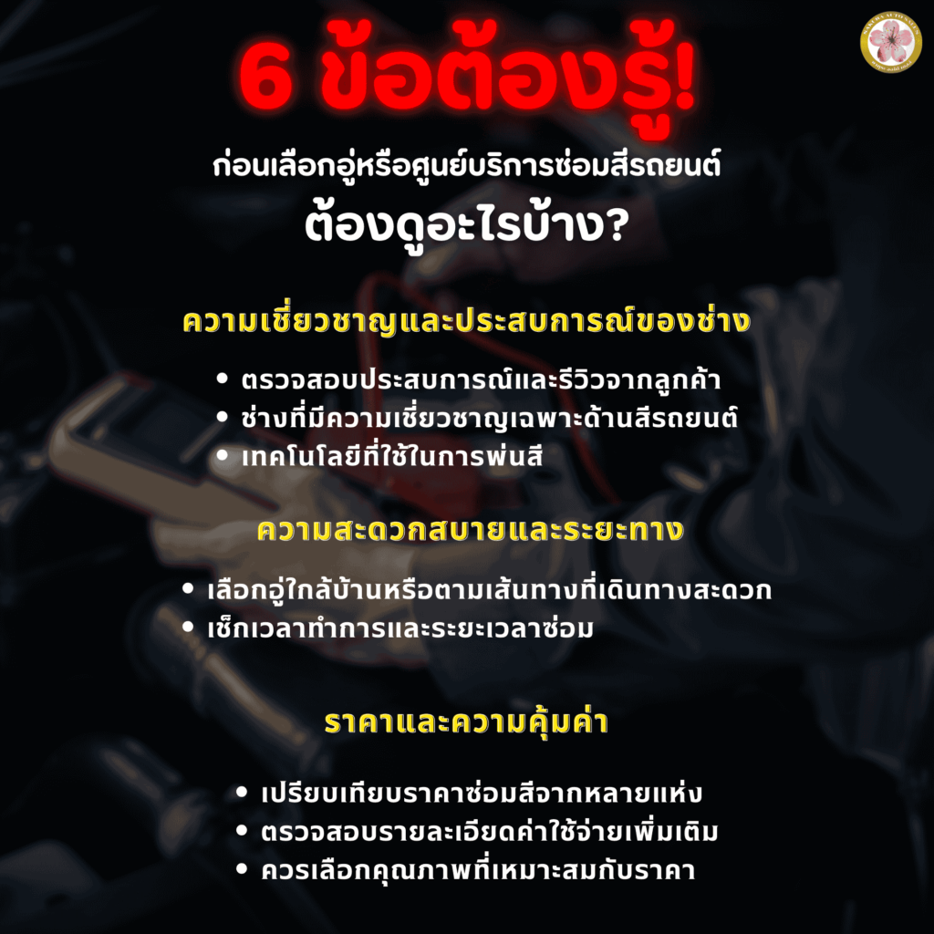 ซ่อมสีรถยนต์
